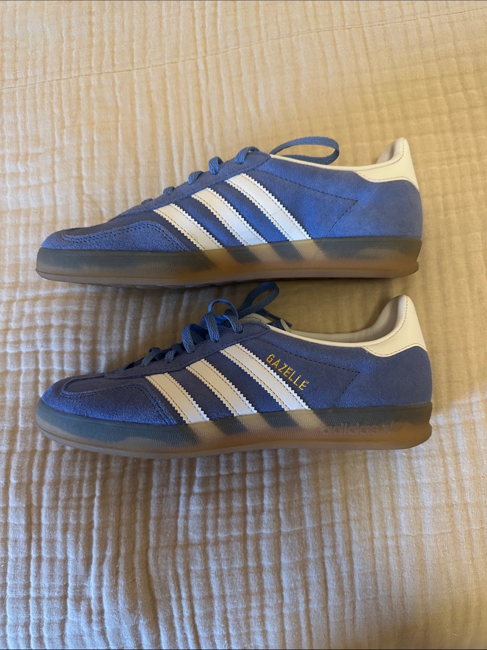 adidas Gazelle Suede Sneakers - Blue/White
